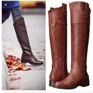 Enzo Angiolini over the knee chestnut boots
